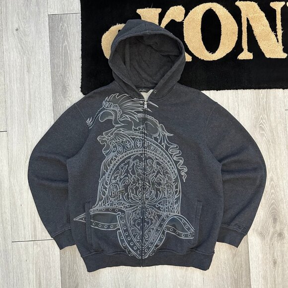Sean John Other - Vintage Y2K Sean John Men's Boxy Full Zip-Up Gray Hoodie - Size XL